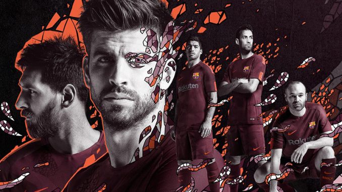 Barcelona lanserar andra vinterjersey 2017-18 säsongen